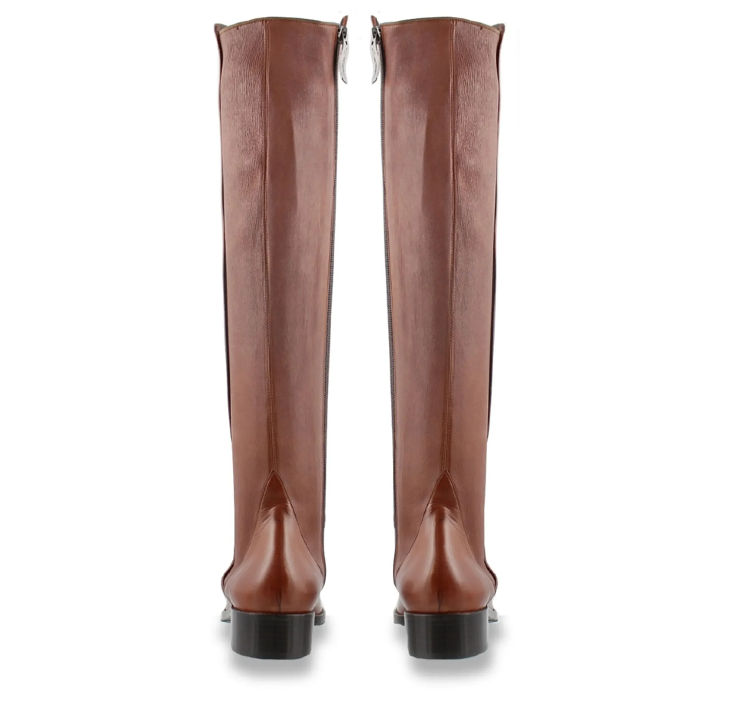 Emma Tan Leather Knee-High Boots