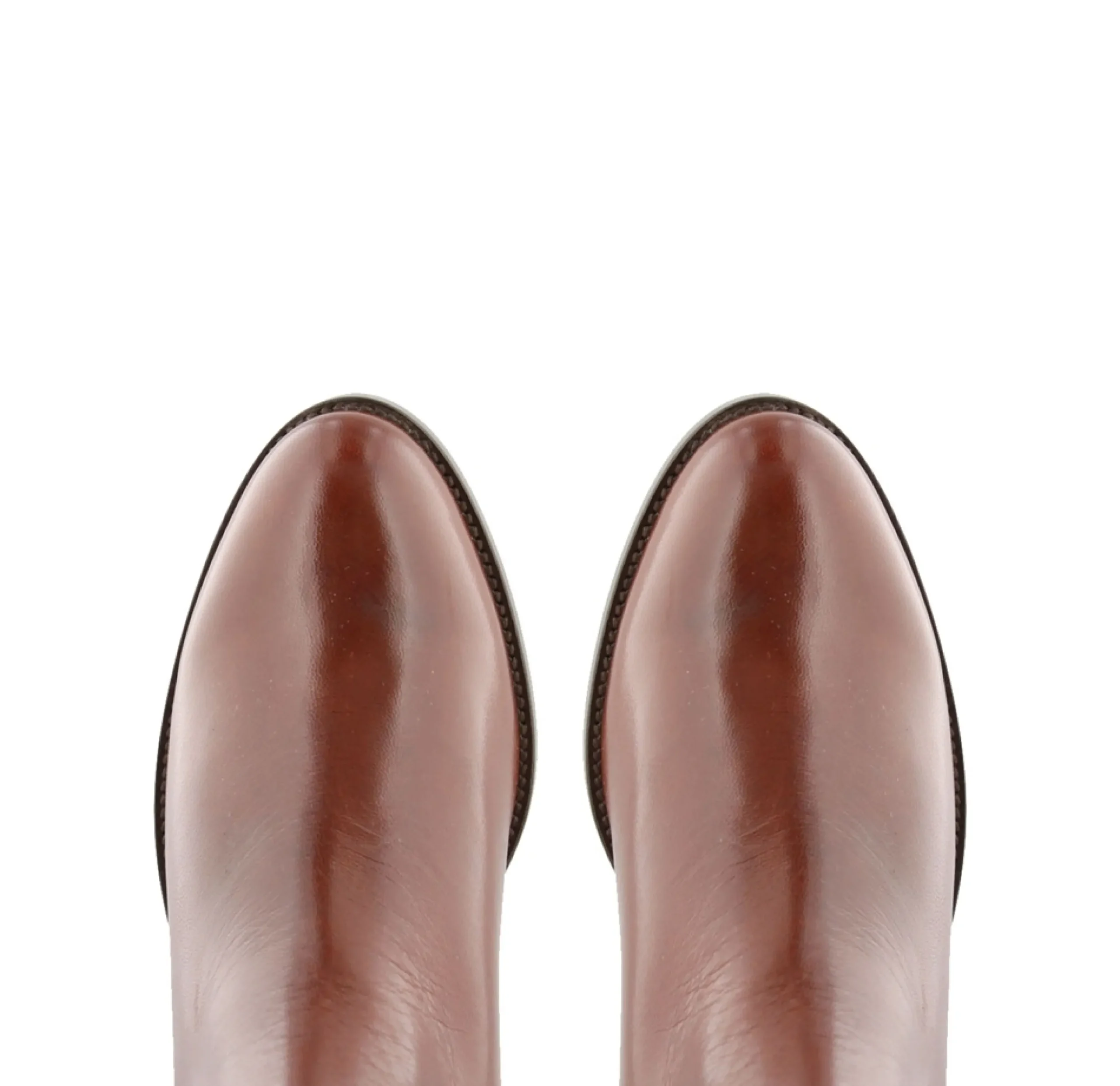 Emma Tan Leather Knee-High Boots