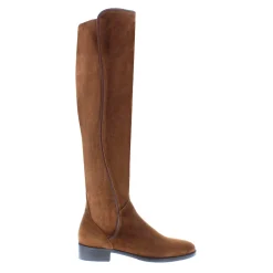 Emma Tan Suede Knee-High Boots