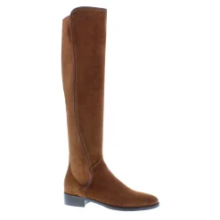 Emma Tan Suede Knee-High Boots
