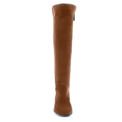 Emma Tan Suede Knee-High Boots