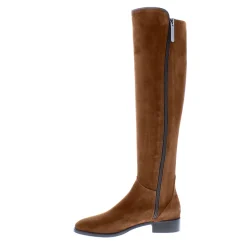 Emma Tan Suede Knee-High Boots