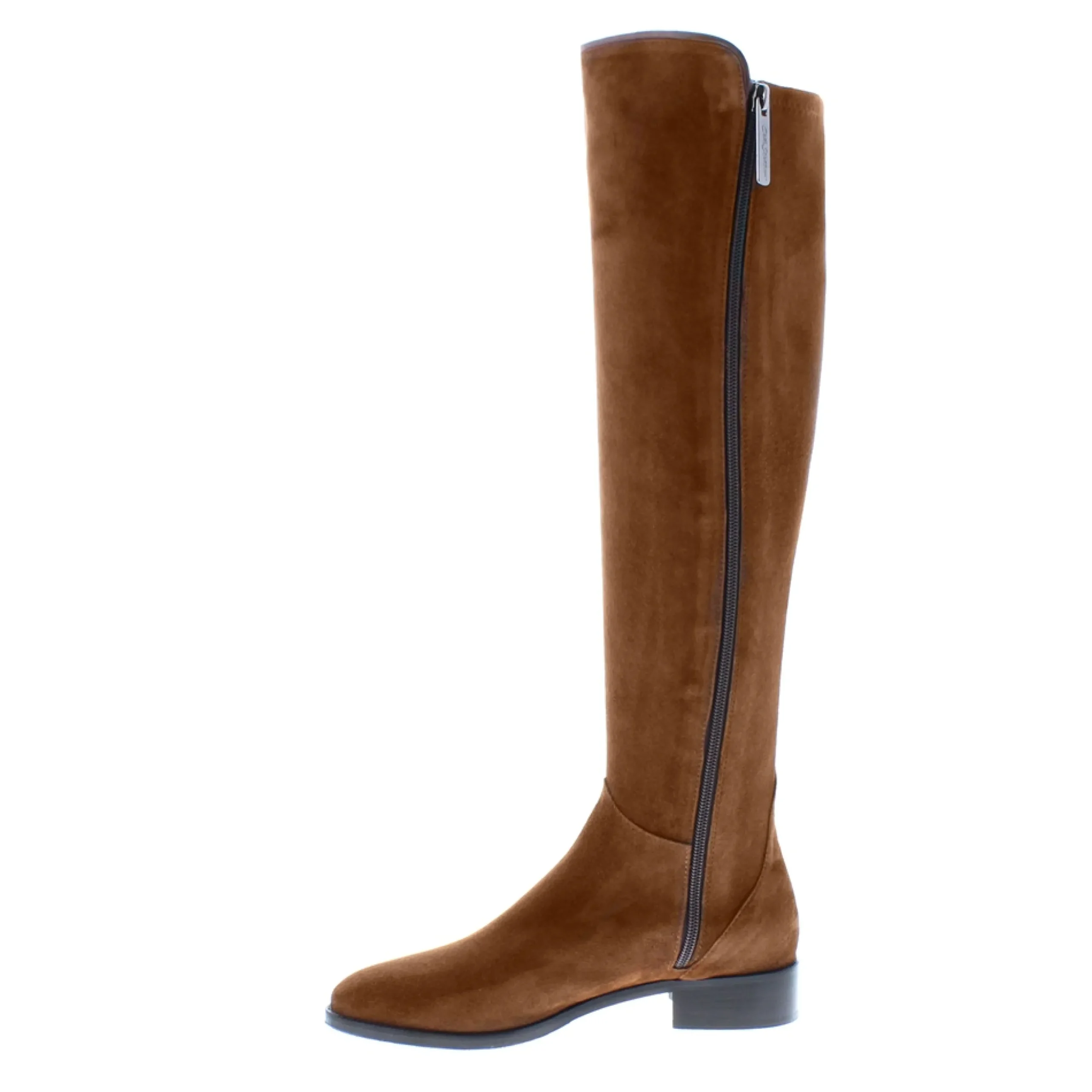 Emma Tan Suede Knee-High Boots