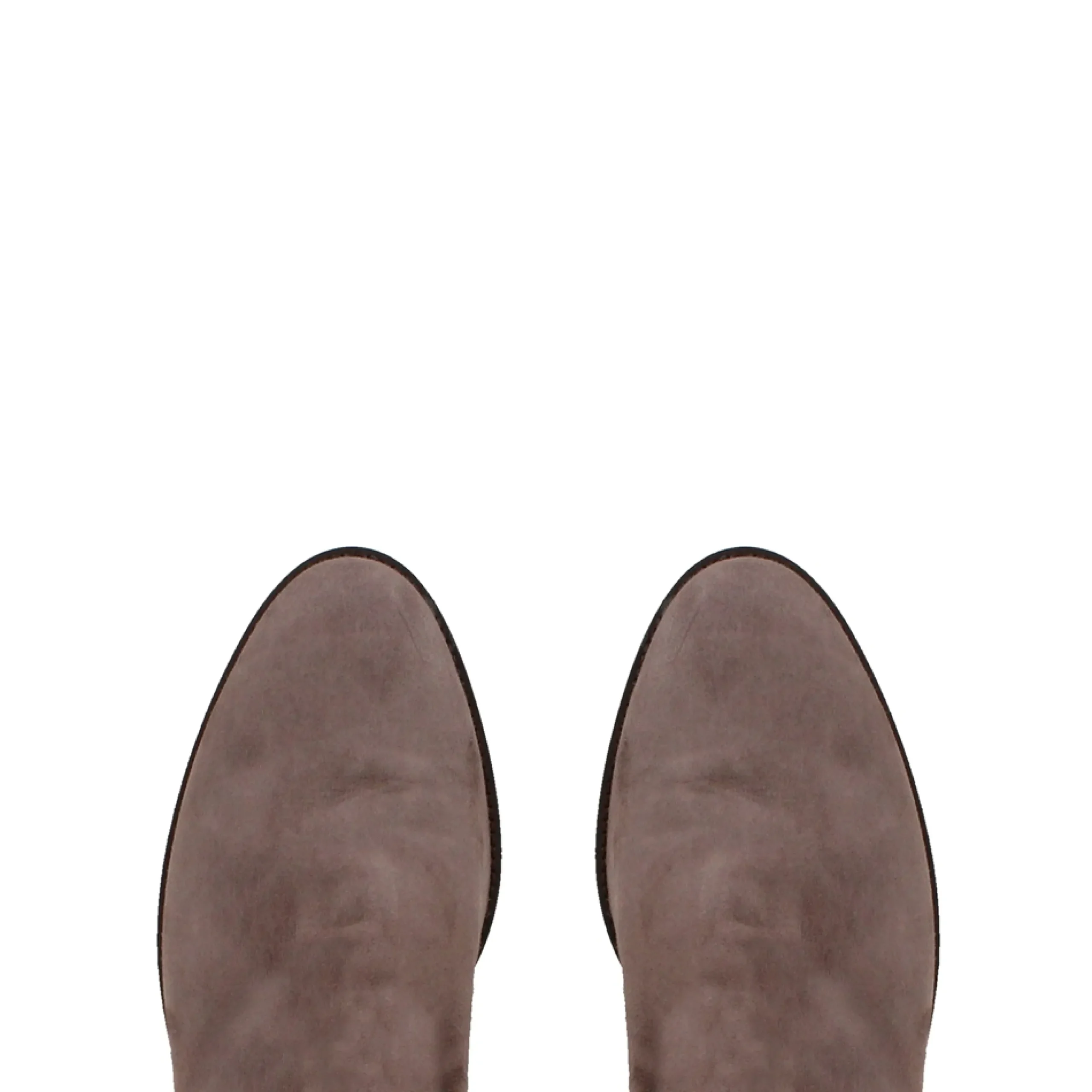 Emma Taupe Italian Suede Knee High Boots