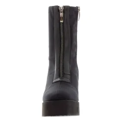 Enrica Black Zip Wavesole Wave Ankle Boots
