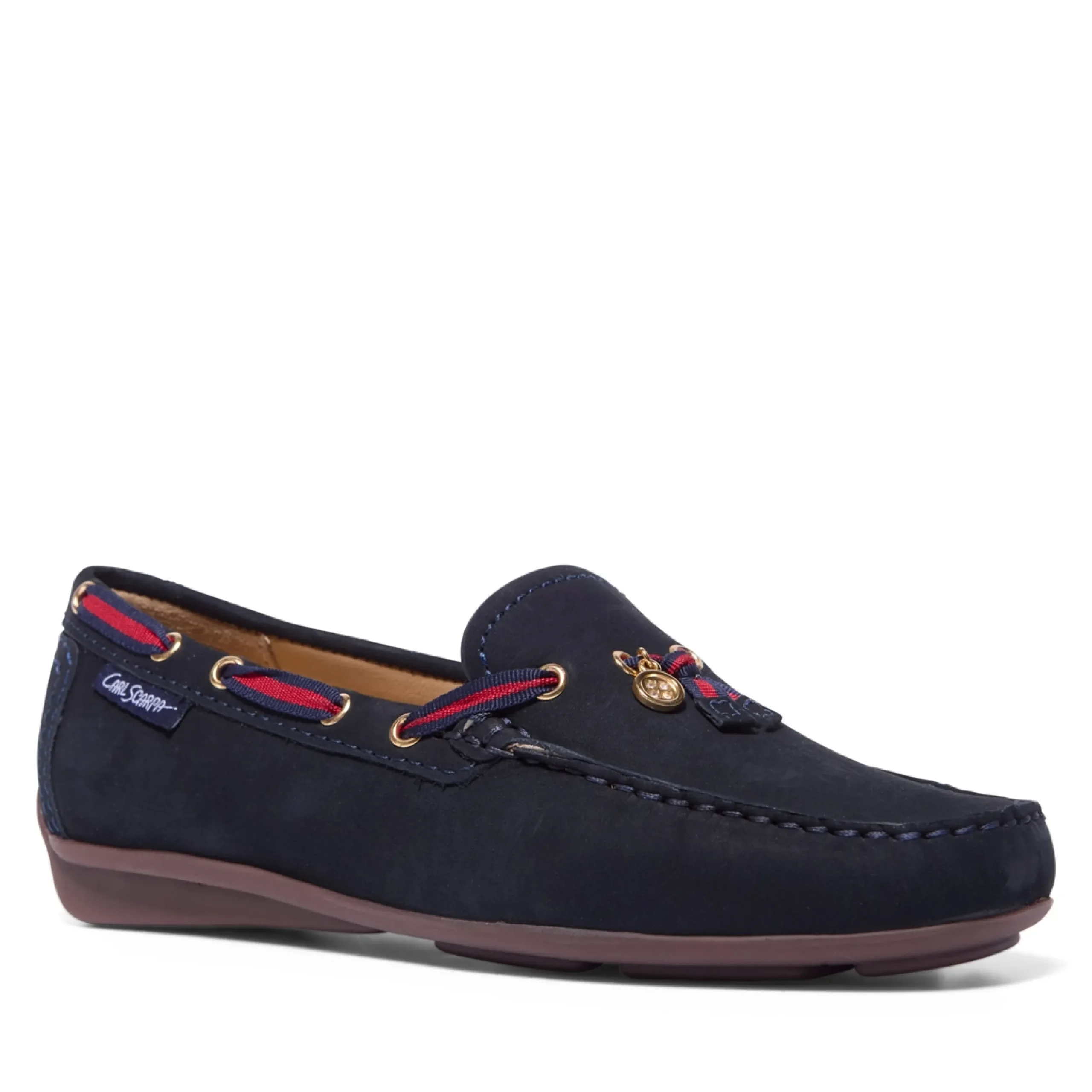 Faris Navy Slip-On Loafers