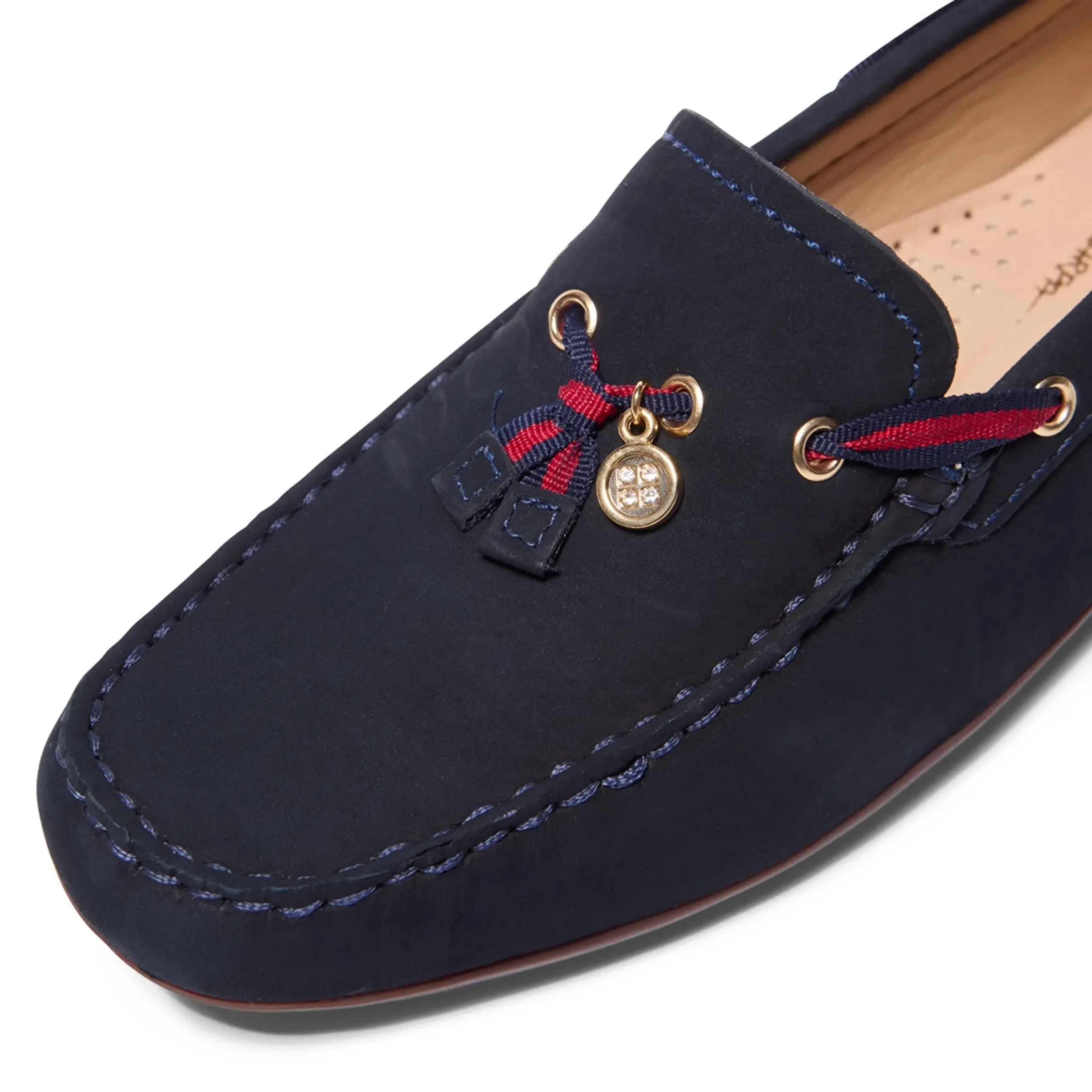 Faris Navy Slip-On Loafers