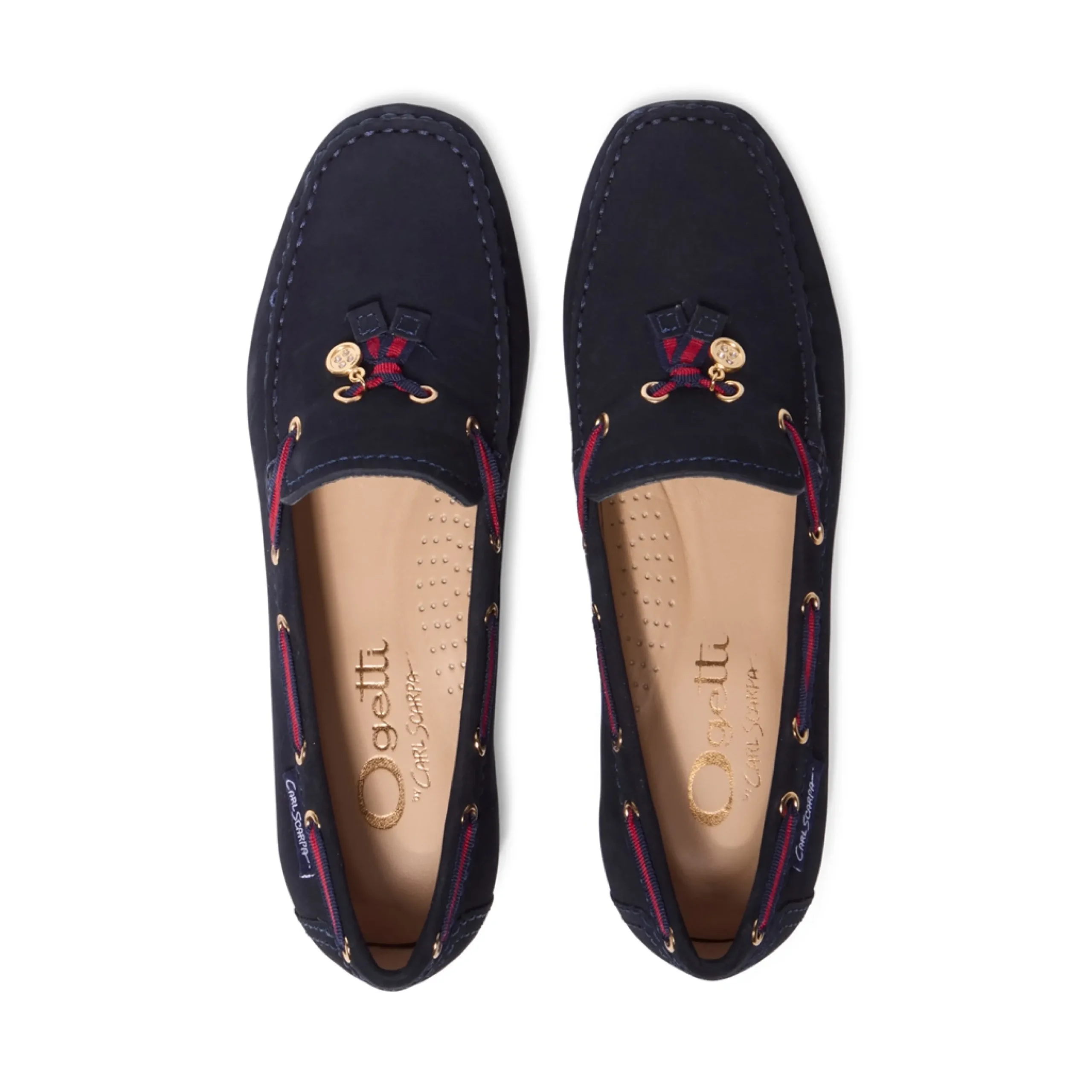 Faris Navy Slip-On Loafers