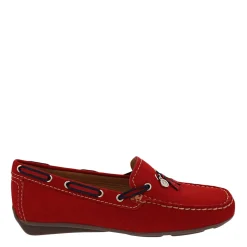 Faris Red Slip-On Tassel Loafers