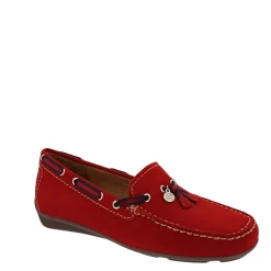 Faris Red Slip-On Tassel Loafers