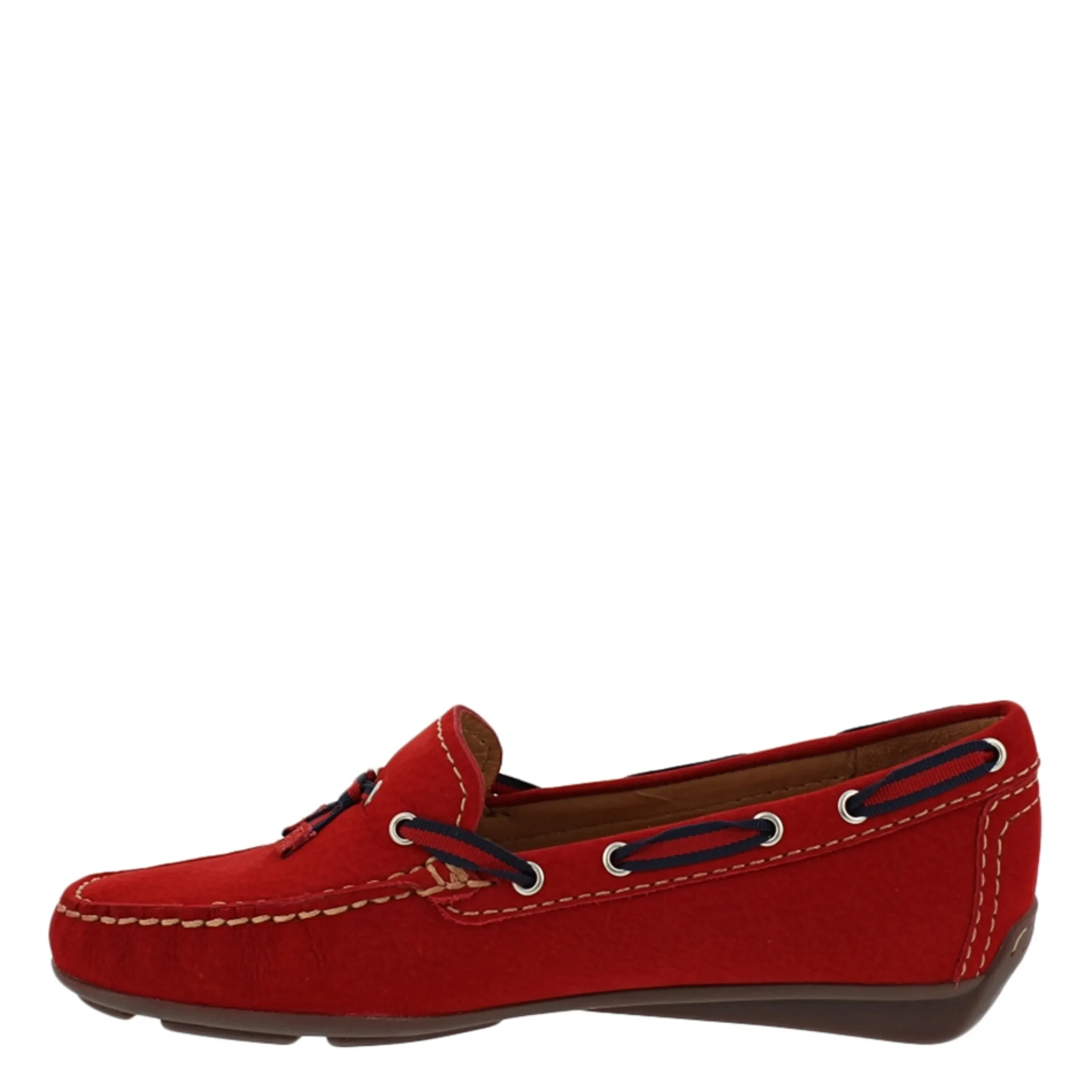 Faris Red Slip-On Tassel Loafers