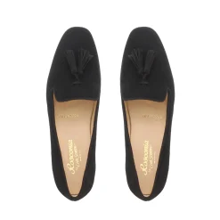 Fiadh Black Suede Loafers