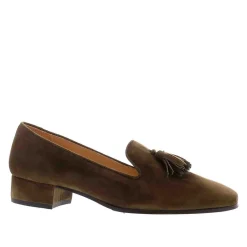 Fiadh Khaki Suede Loafers