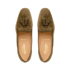 Fiadh Khaki Suede Loafers