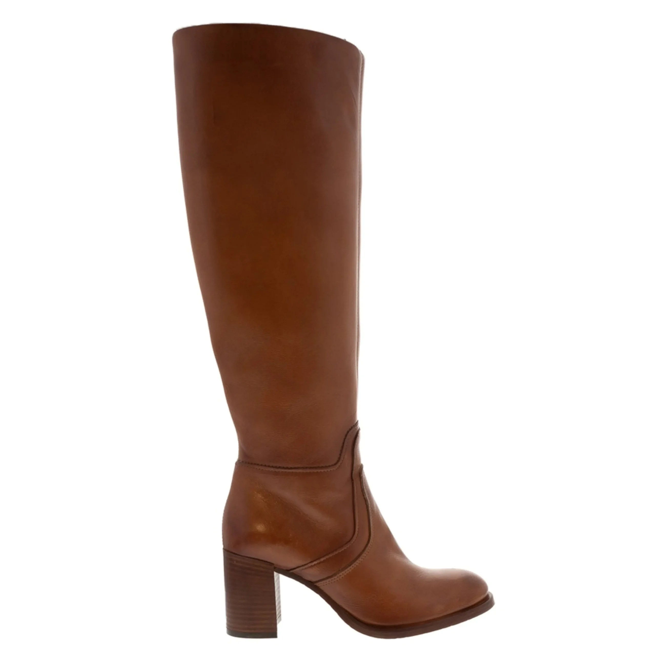 Fiorella Tan Leather Knee High Boots