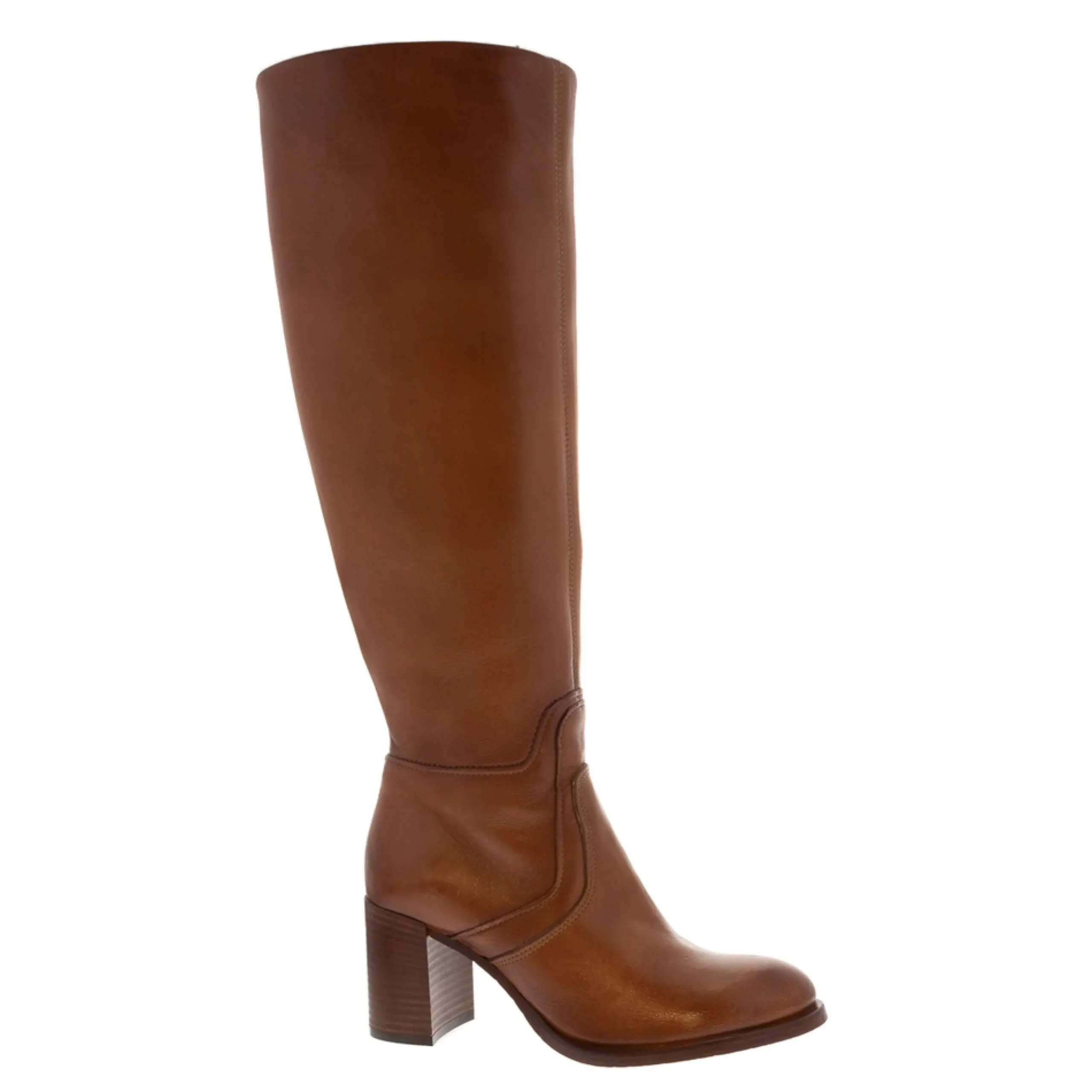Fiorella Tan Leather Knee High Boots