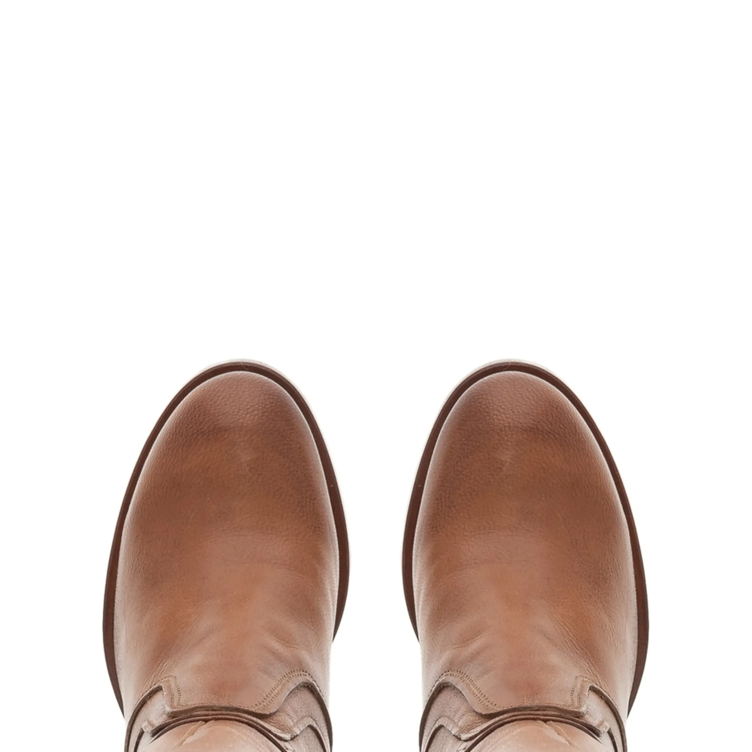 Fiorella Tan Leather Knee High Boots