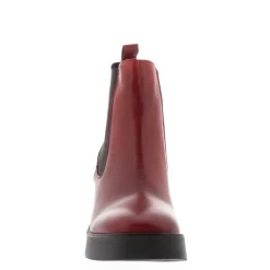 Foster Red Leather Chelsea Boots