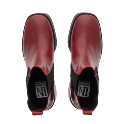 Foster Red Leather Chelsea Boots