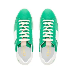 Gerty Green Leather Chunky Trainers
