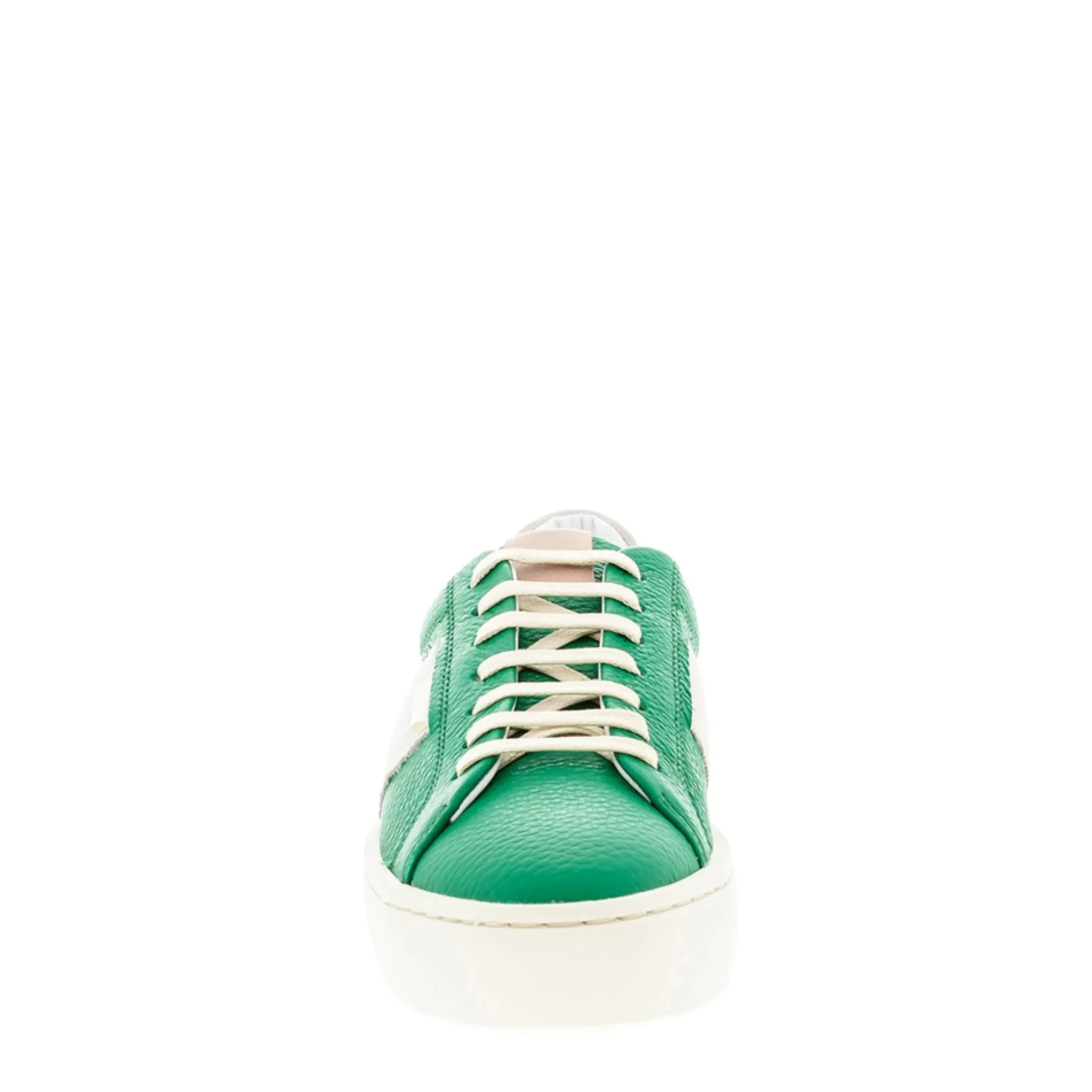 Gerty Green Leather Chunky Trainers