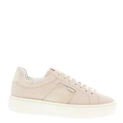 Gerty Nude Leather Chunky Trainers