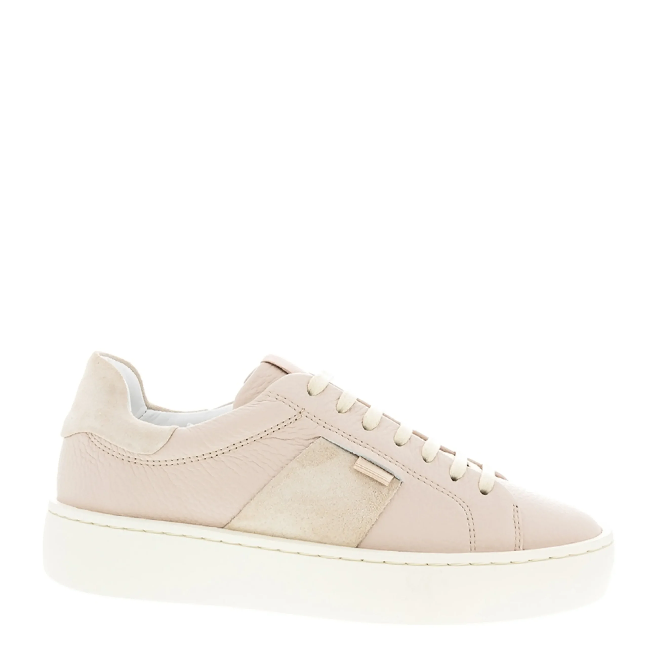Gerty Nude Leather Chunky Trainers