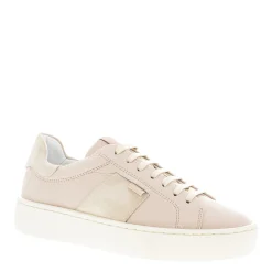 Gerty Nude Leather Chunky Trainers