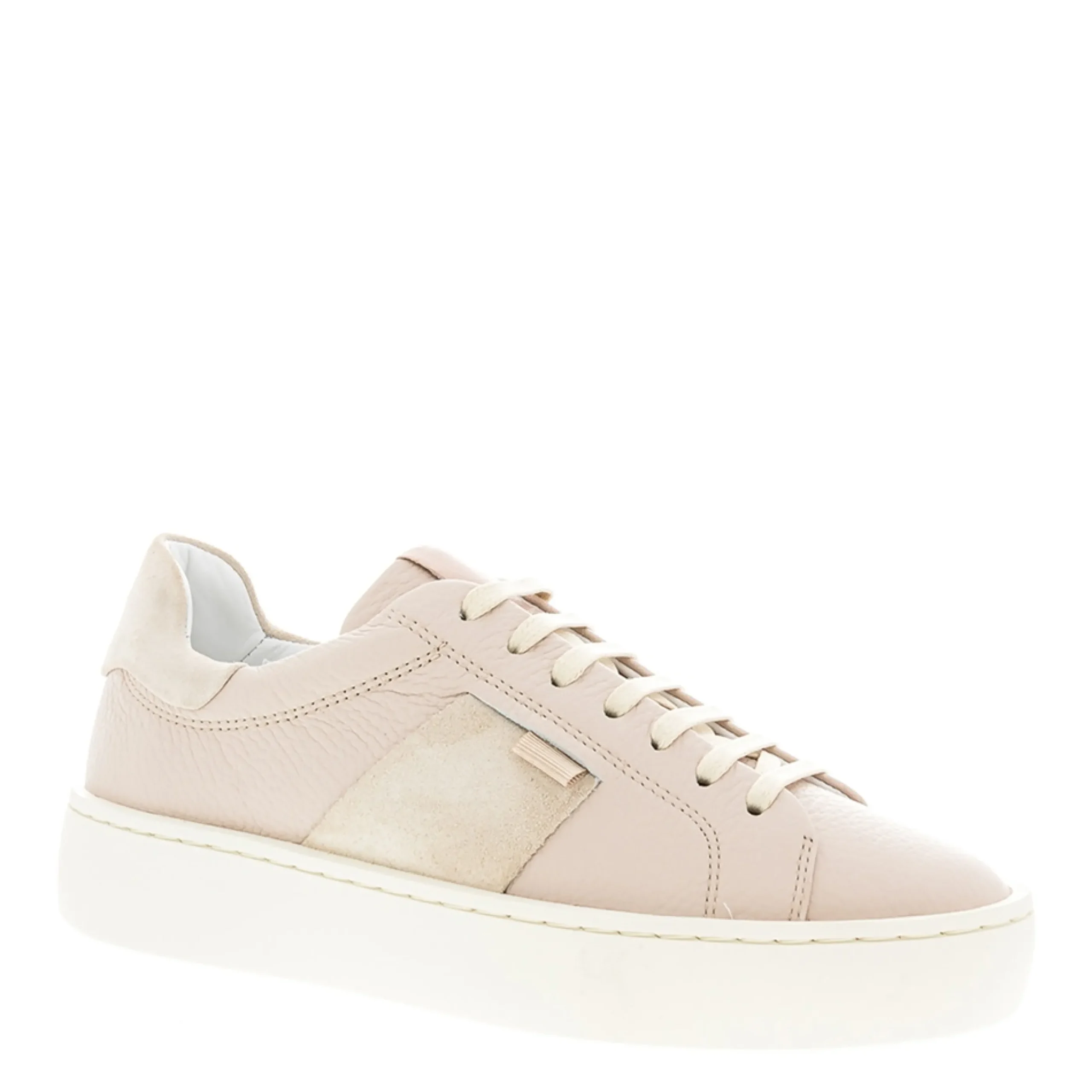 Gerty Nude Leather Chunky Trainers