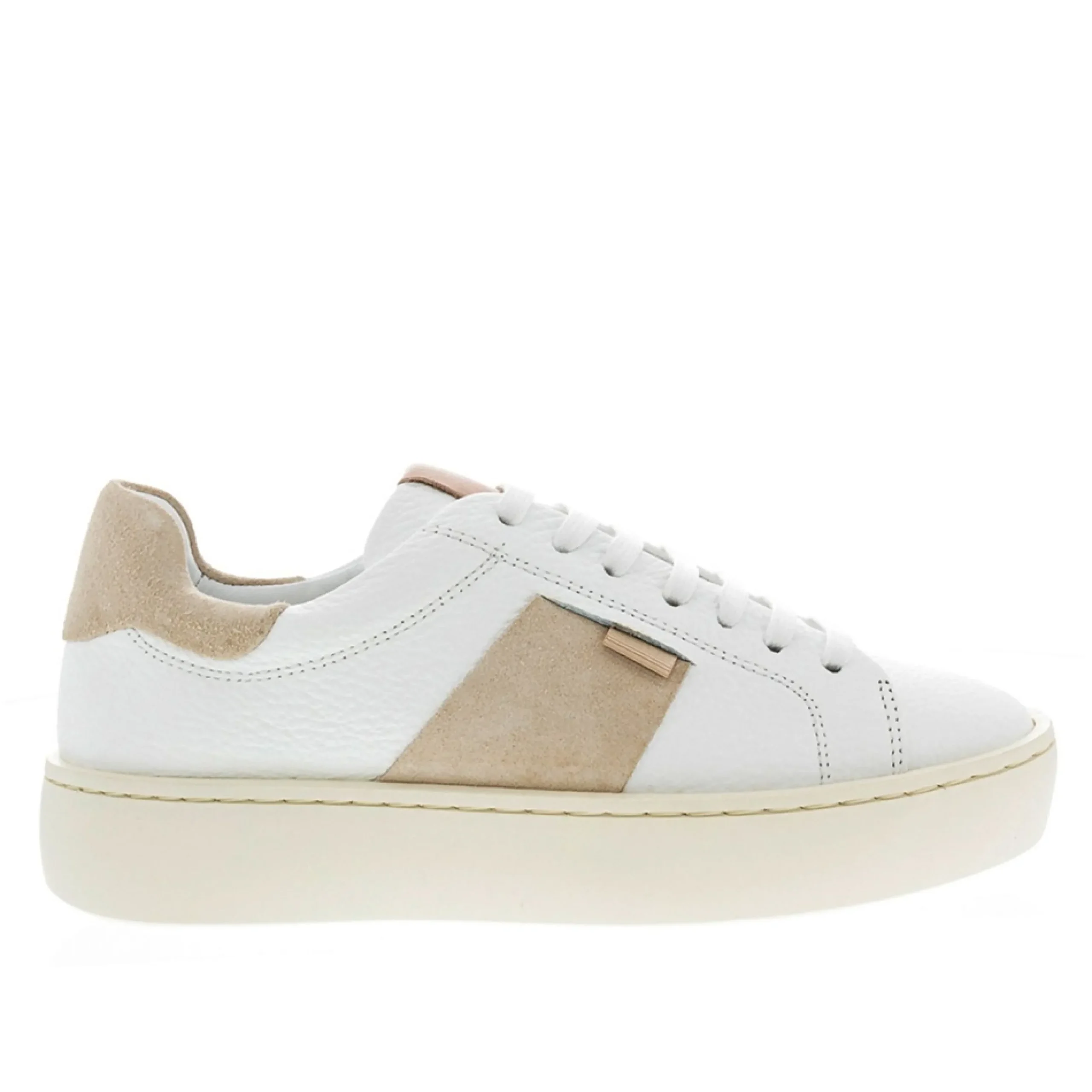 Gerty White Leather Chunky Trainers