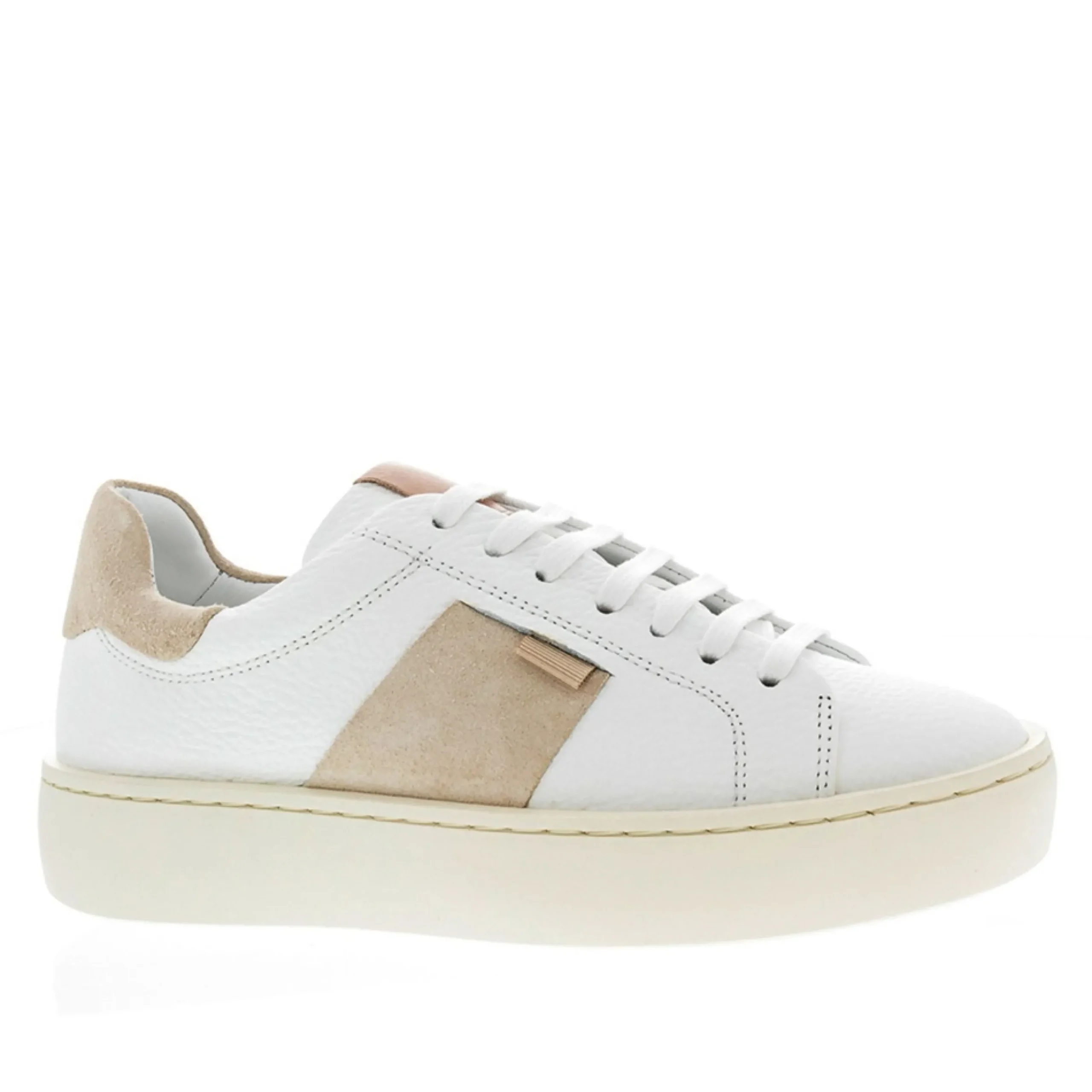 Gerty White Leather Chunky Trainers