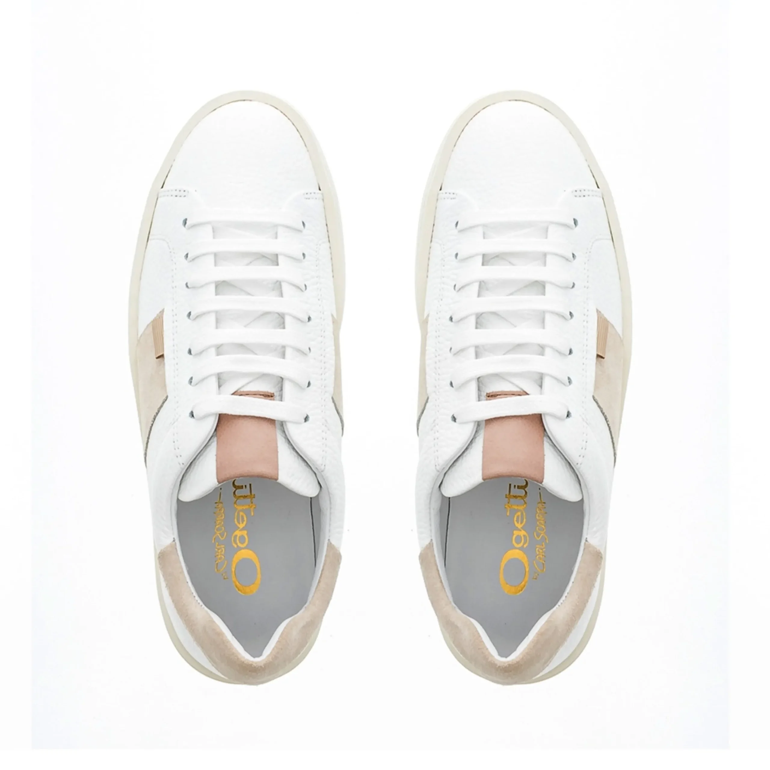 Gerty White Leather Chunky Trainers