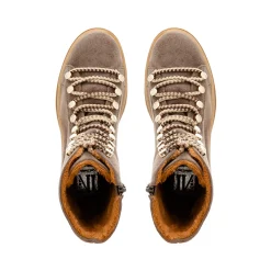 Granada Taupe Suede Lace Up Ankle Boots