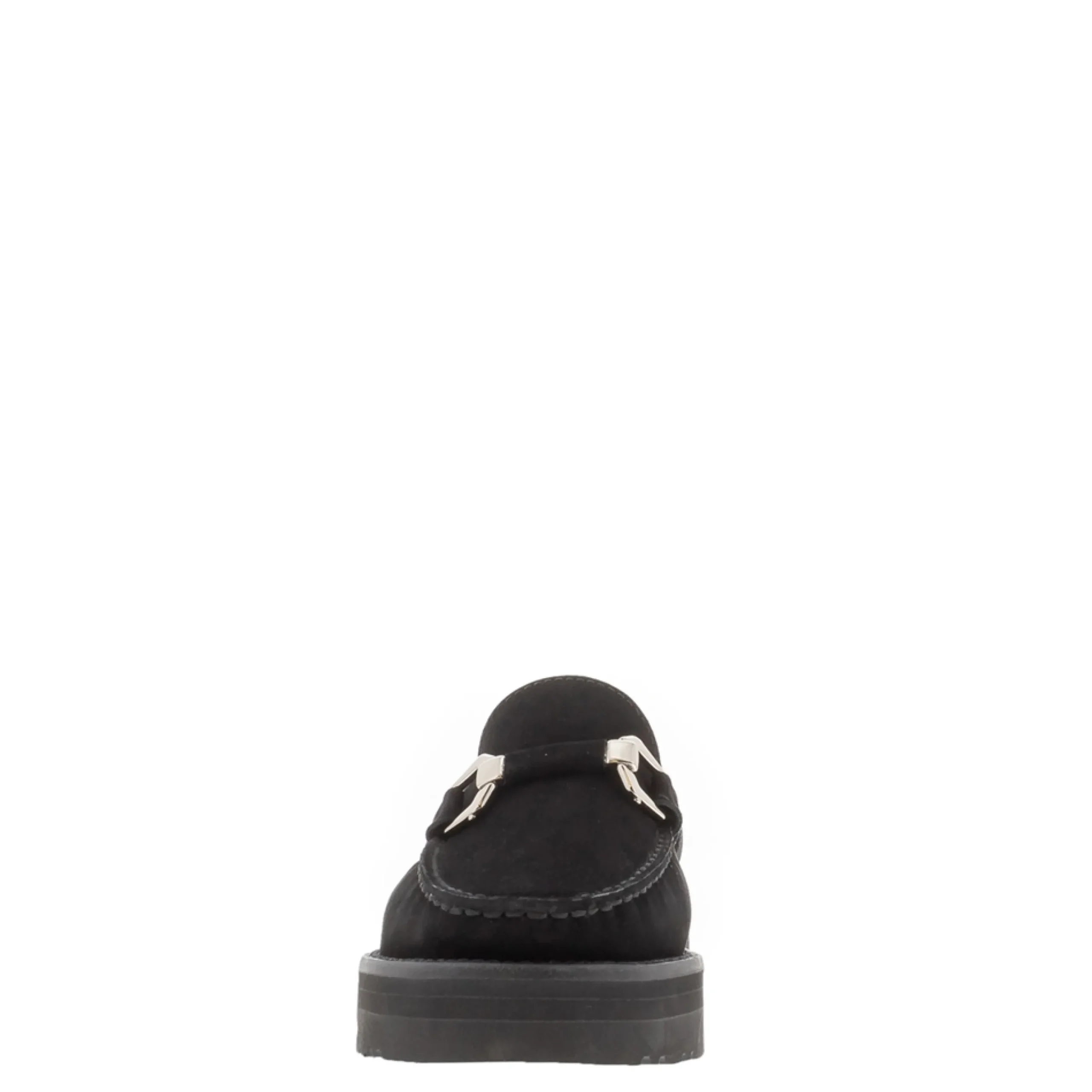 Ivani Black Nubuck Suede Chunky Loafers