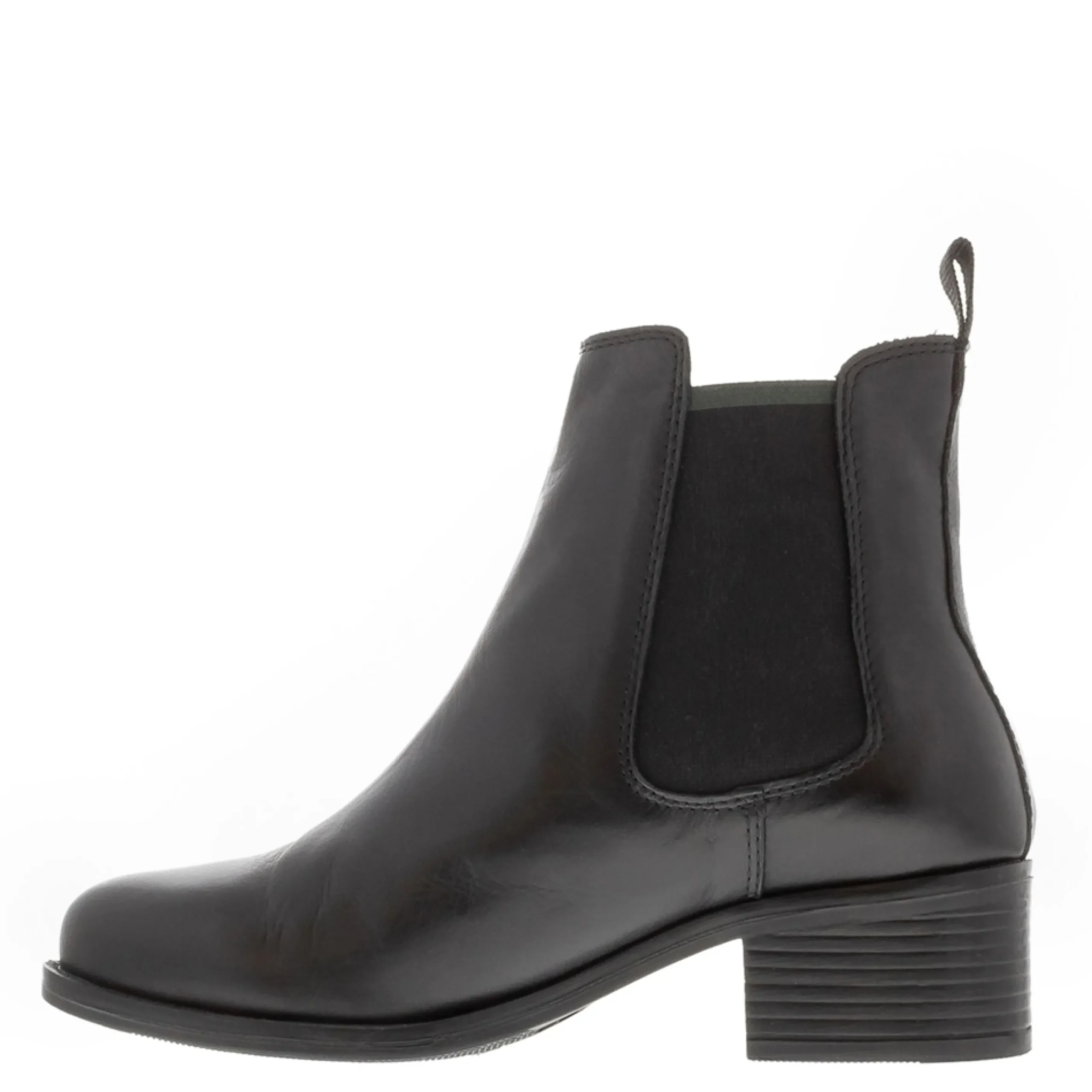 Jax Black Leather Chelsea Boots