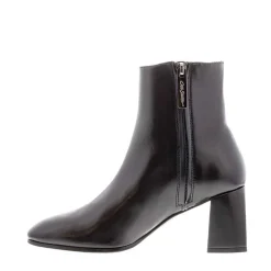 Jenny Black Italian Leather Ankle Boots