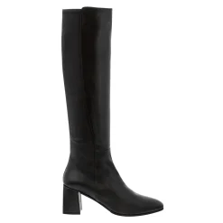 Jilly Black Italian Leather Knee High Boots