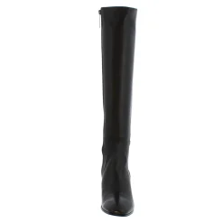 Jilly Black Italian Leather Knee High Boots