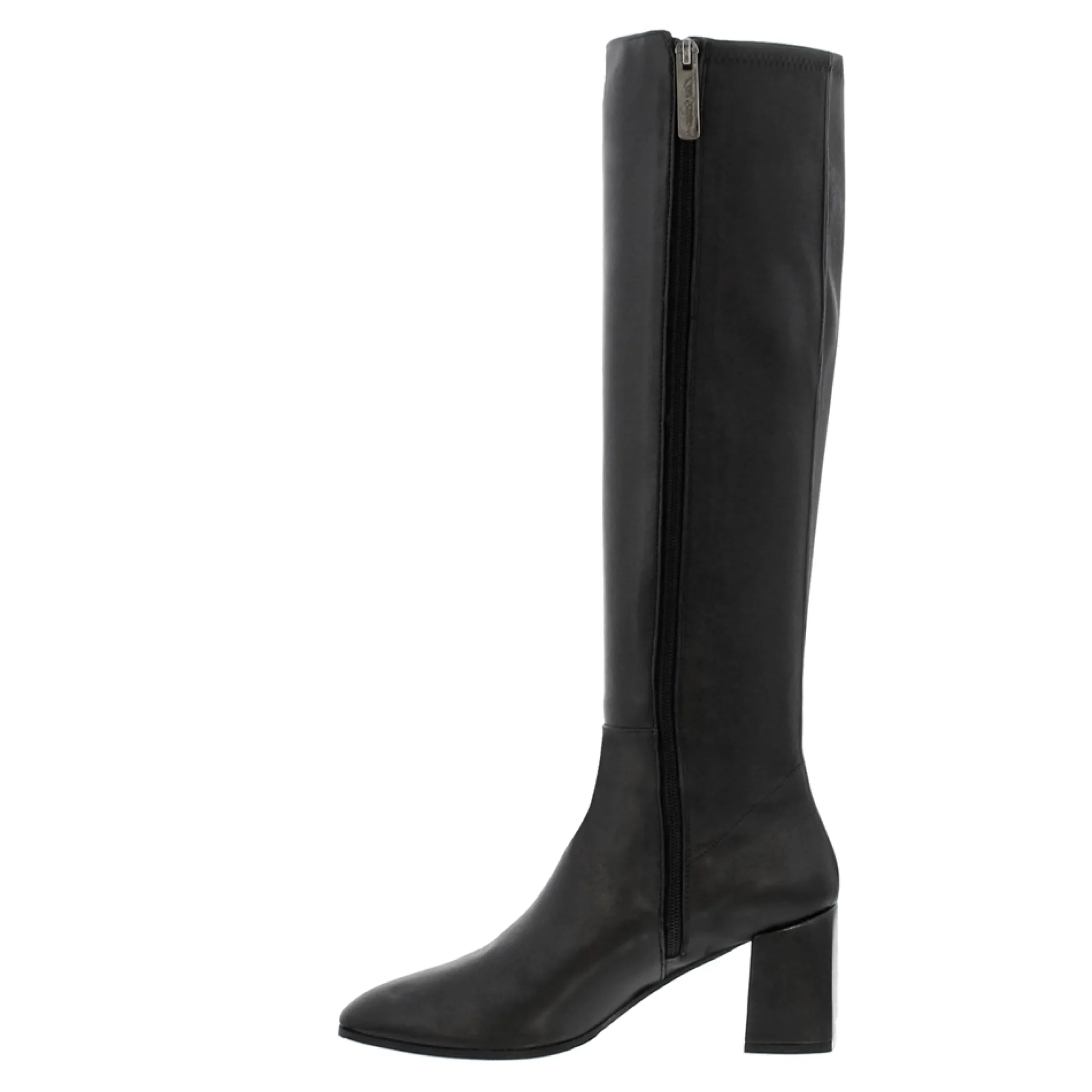 Jilly Black Italian Leather Knee High Boots
