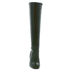 Jilly Green Italian Leather Knee High Boots