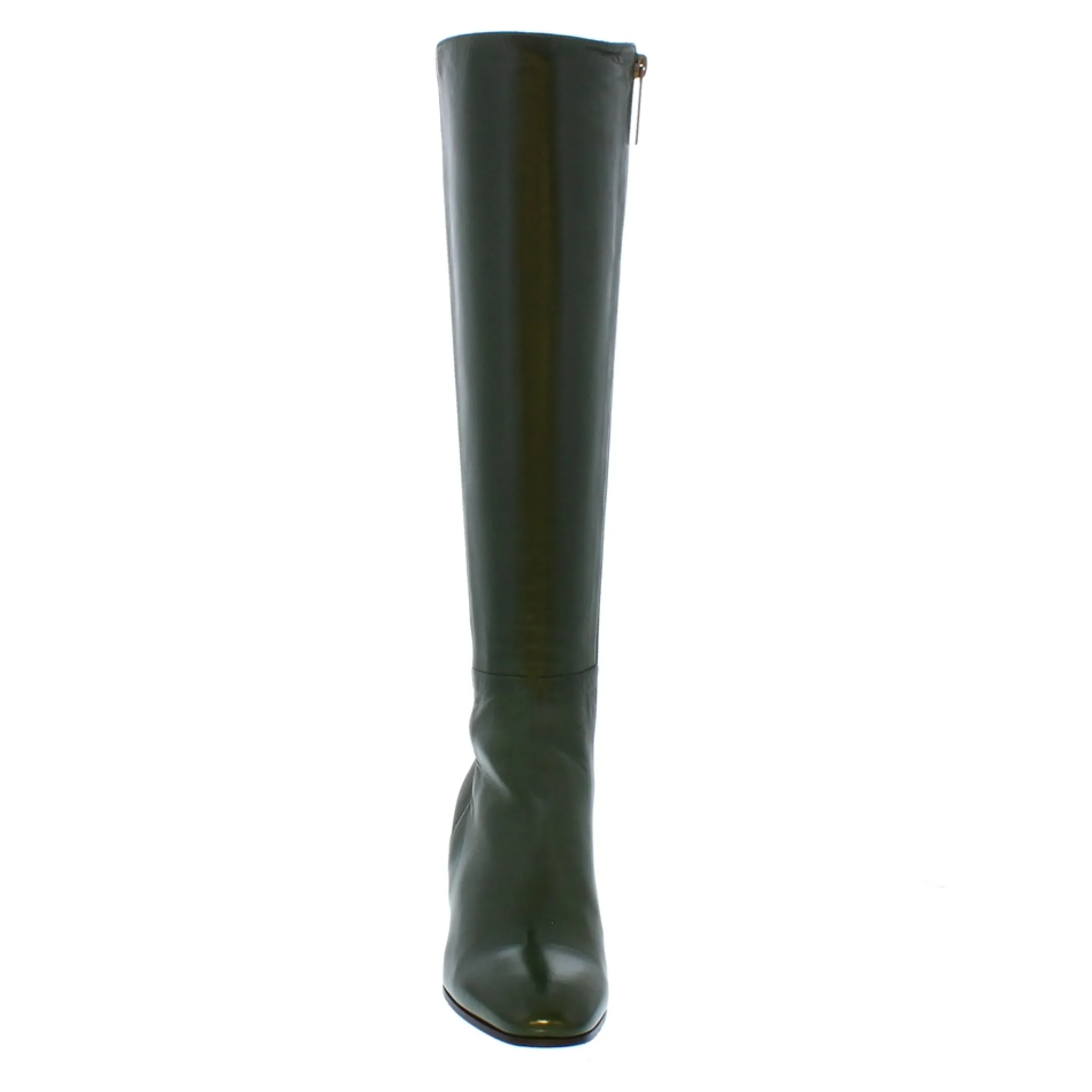Jilly Green Italian Leather Knee High Boots