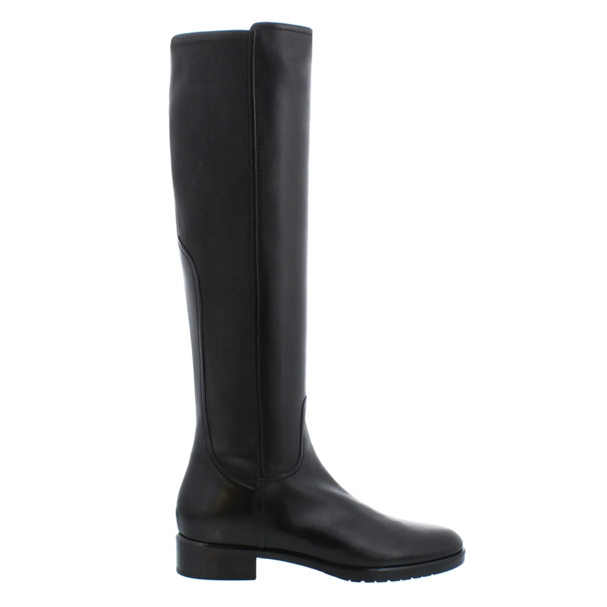 Lara Black Leather Knee-High Boots