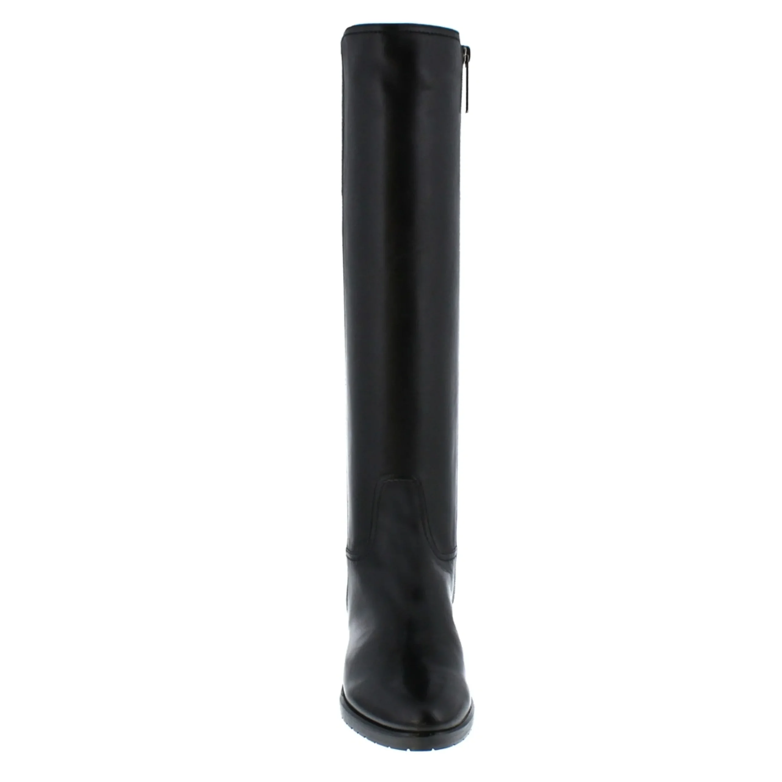 Lara Black Leather Knee-High Boots