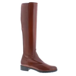 Lara Tan Leather Knee-High Boots