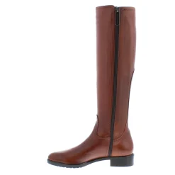 Lara Tan Leather Knee-High Boots