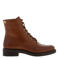Lillibet Tan Leather Ankle Boots