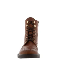 Lillibet Tan Leather Ankle Boots