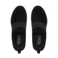 Lina Black Nubuck Suede Platfrom Loafers