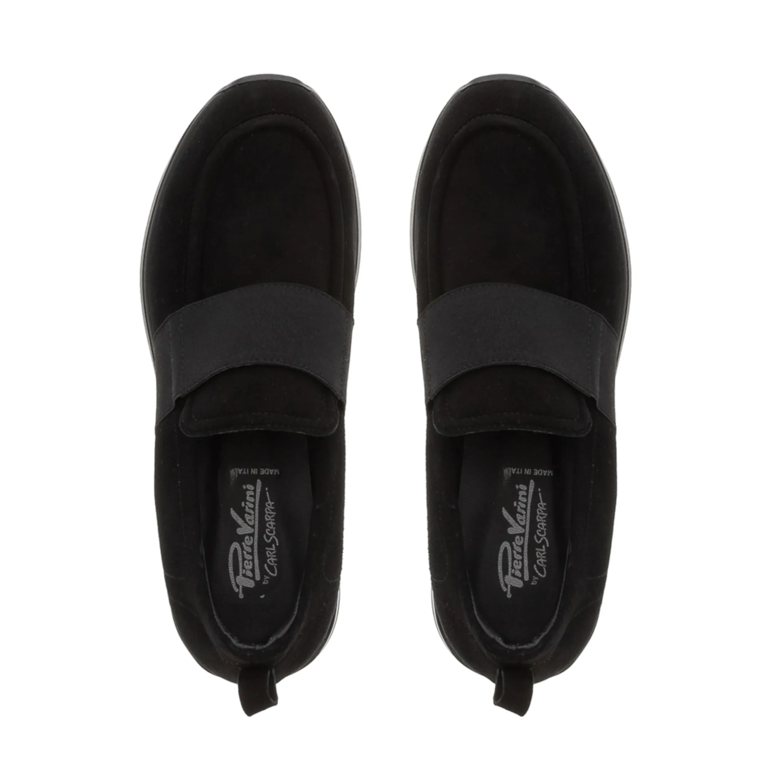 Lina Black Nubuck Suede Platfrom Loafers