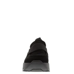 Lina Black Nubuck Suede Platfrom Loafers